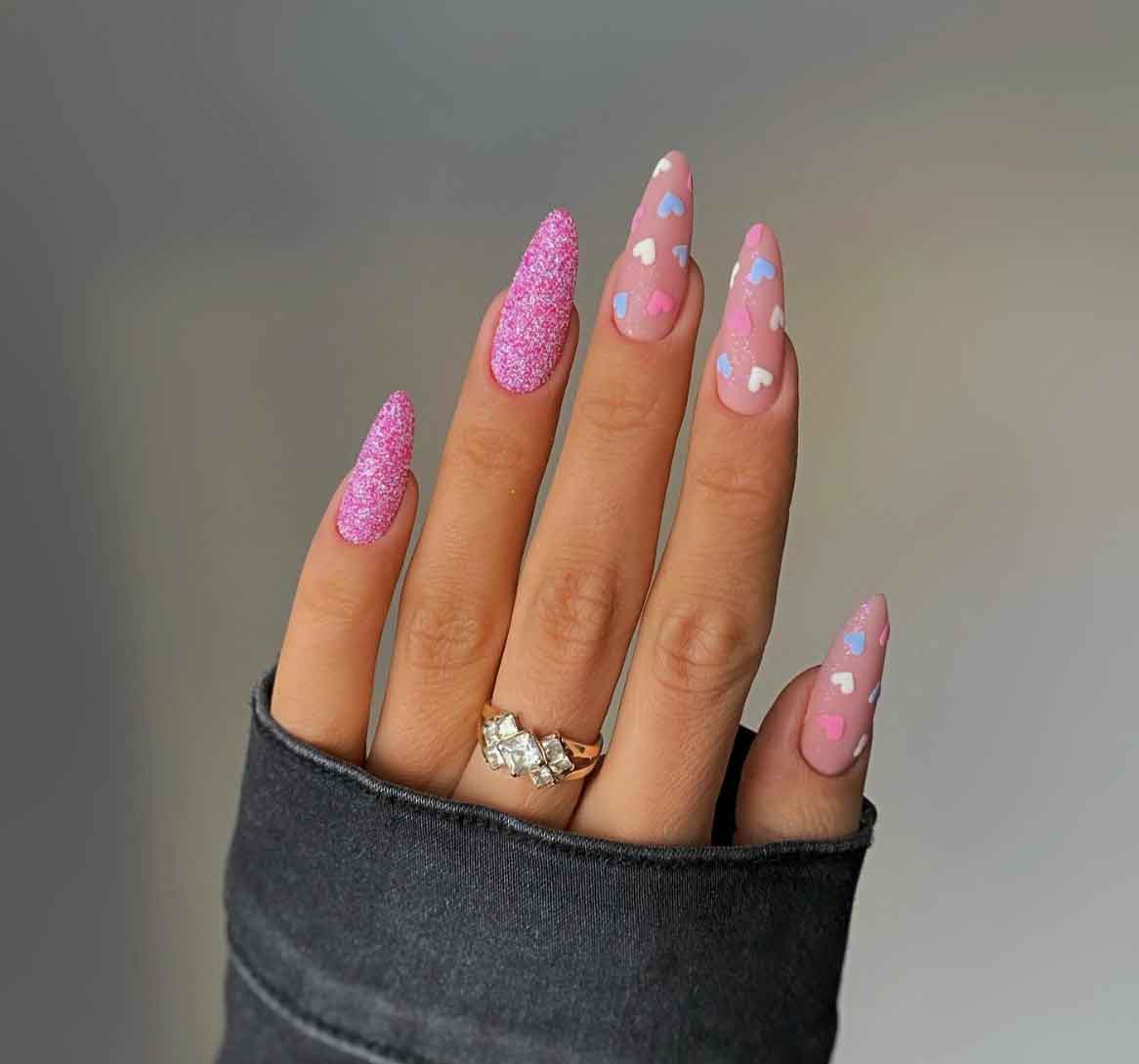 unhas nonicure com brilho