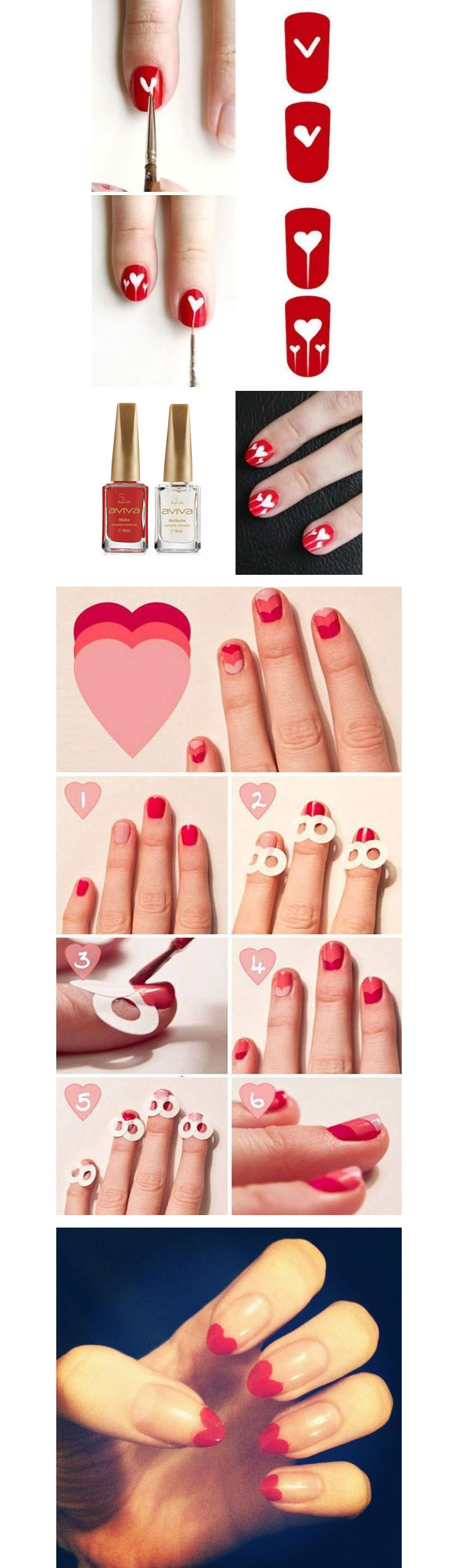 unhas decoradas dia dos namorados