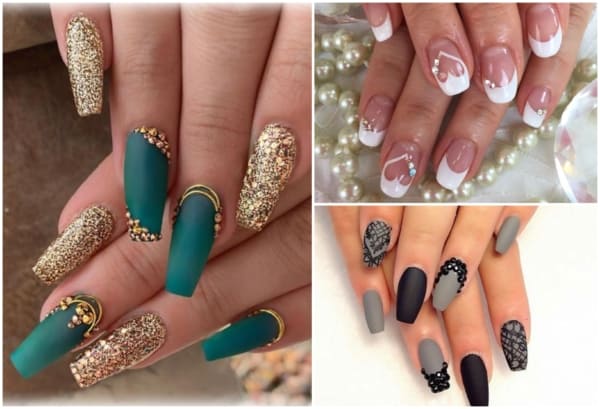Madrepérola e Glitter: Detalhes que Elevam suas Unhas de Madrinha