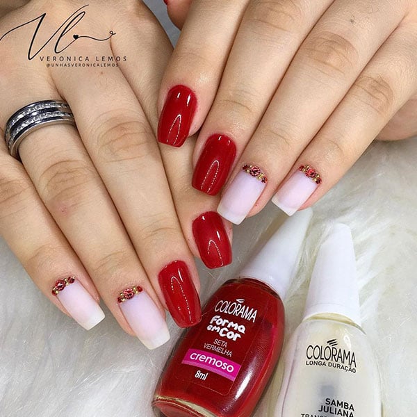 unhas decoradas para o natal
