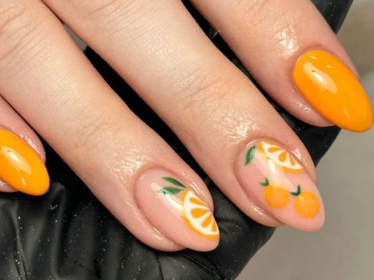 Como fazer unhas degradê laranja em casa