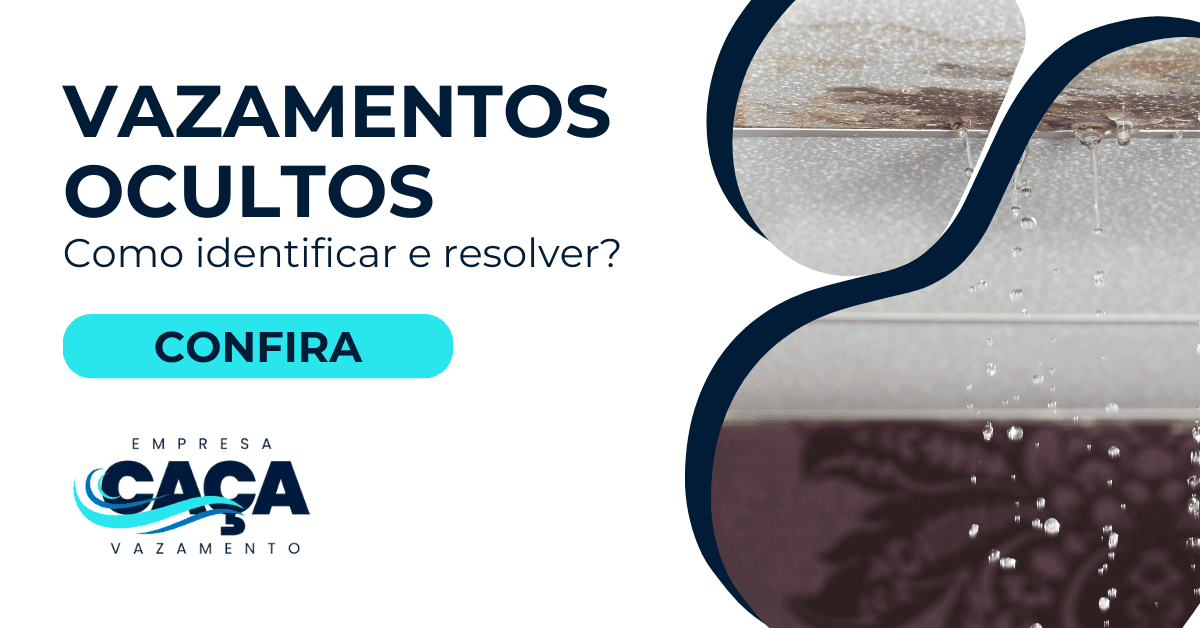 teste do copo para vazamento de agua