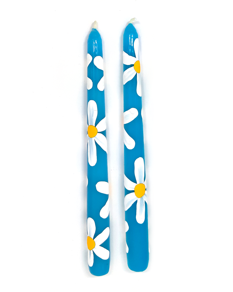 velas pintadas à mão