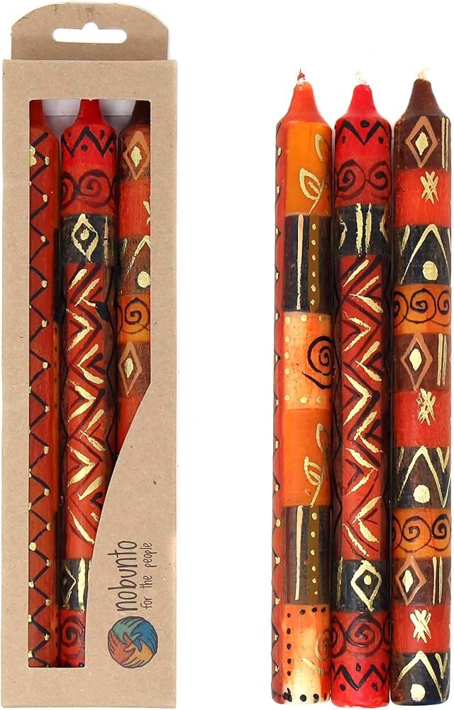 velas pintadas à mão