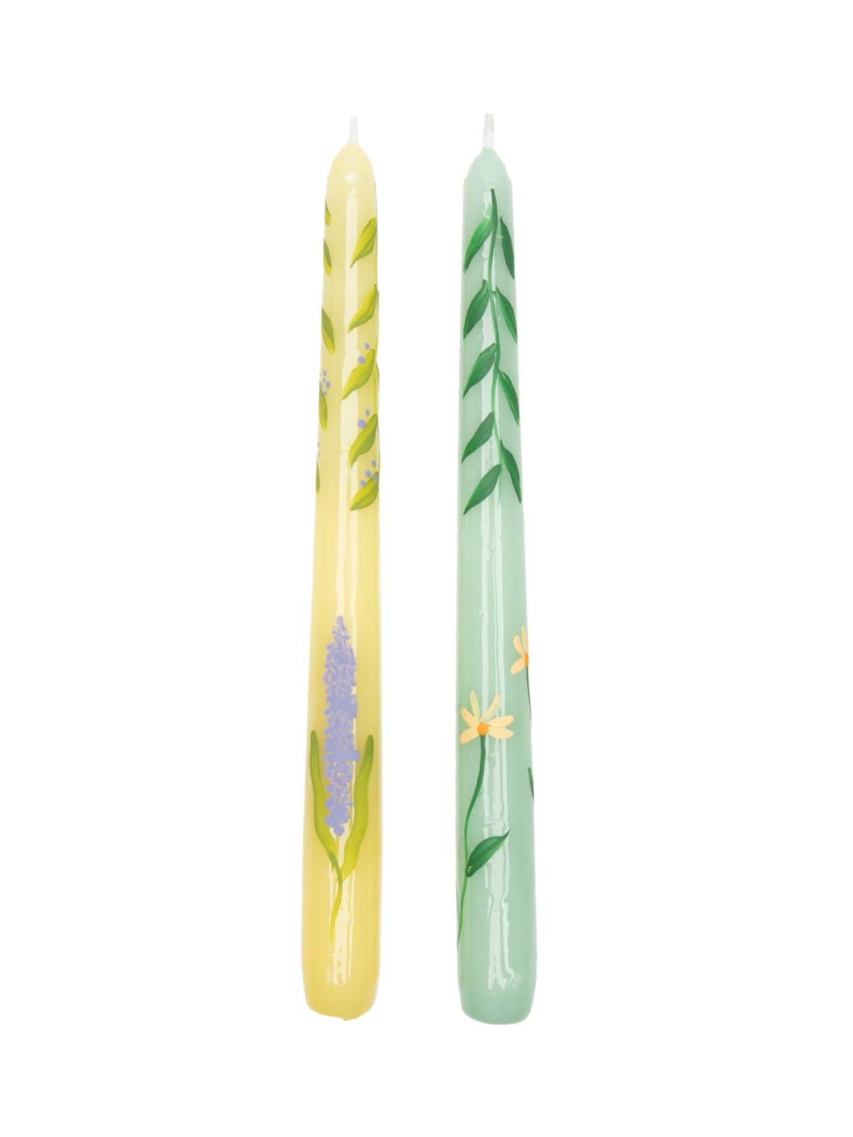 velas pintadas à mão