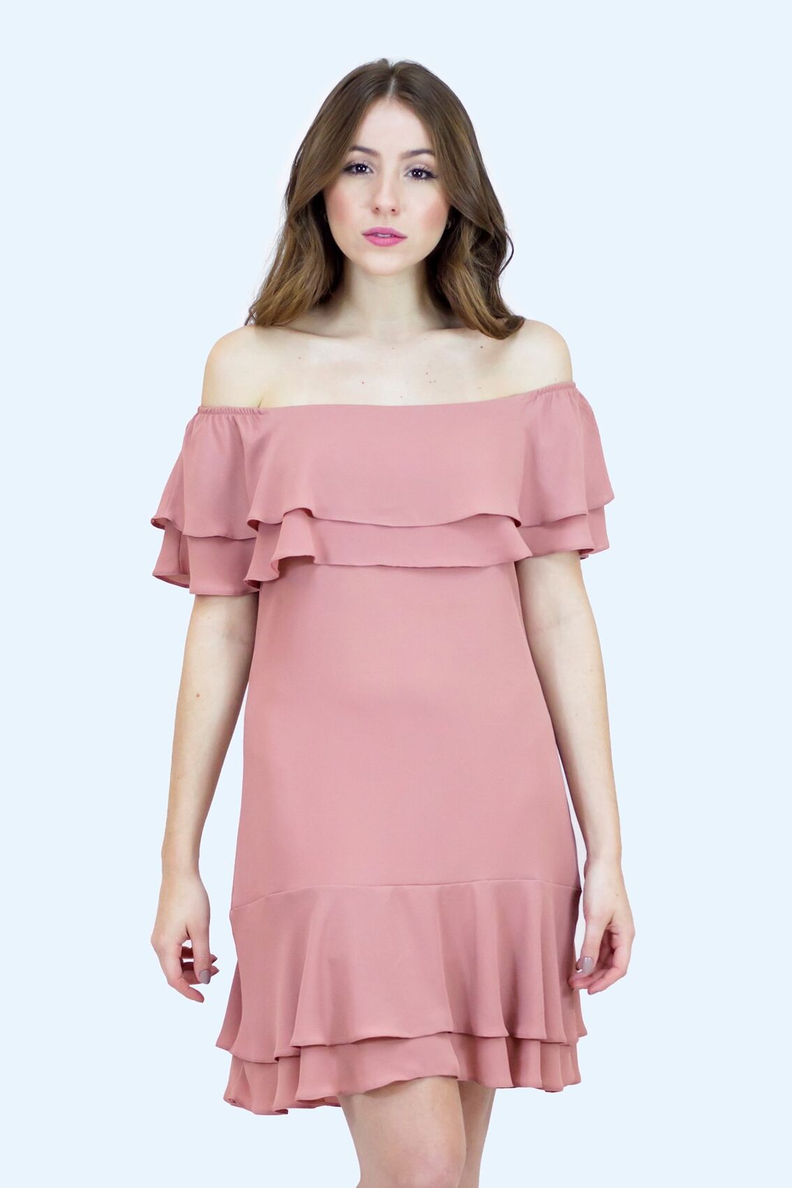 vestidos rodados com babados