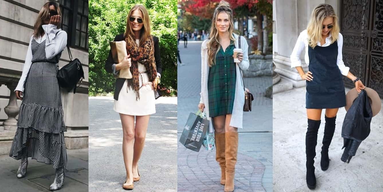 casaco longo ou blazer com vestido midi