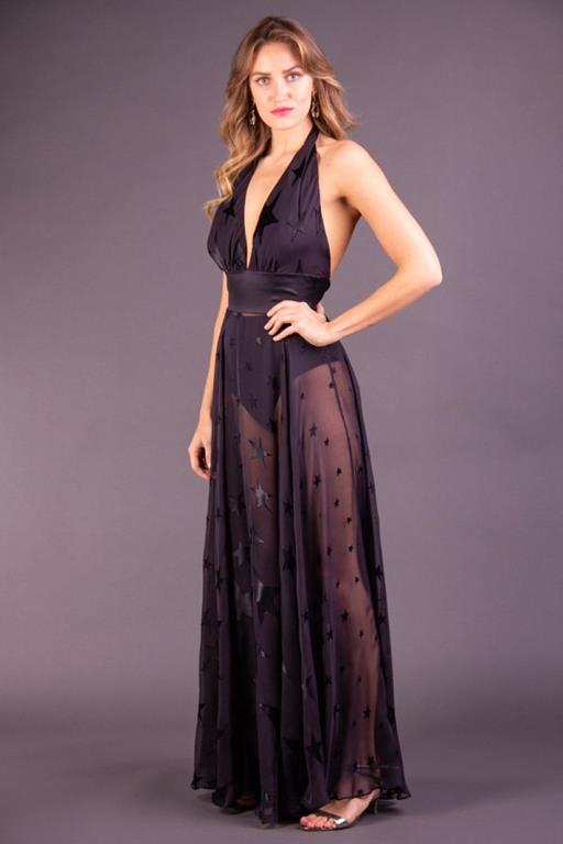 vestido de seda para festa