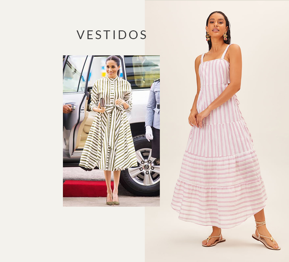 como não engordar com vestido listrado