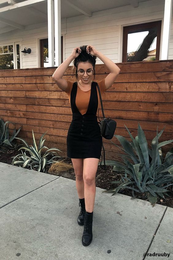 vestido tubinho suplex tumblr gola alta