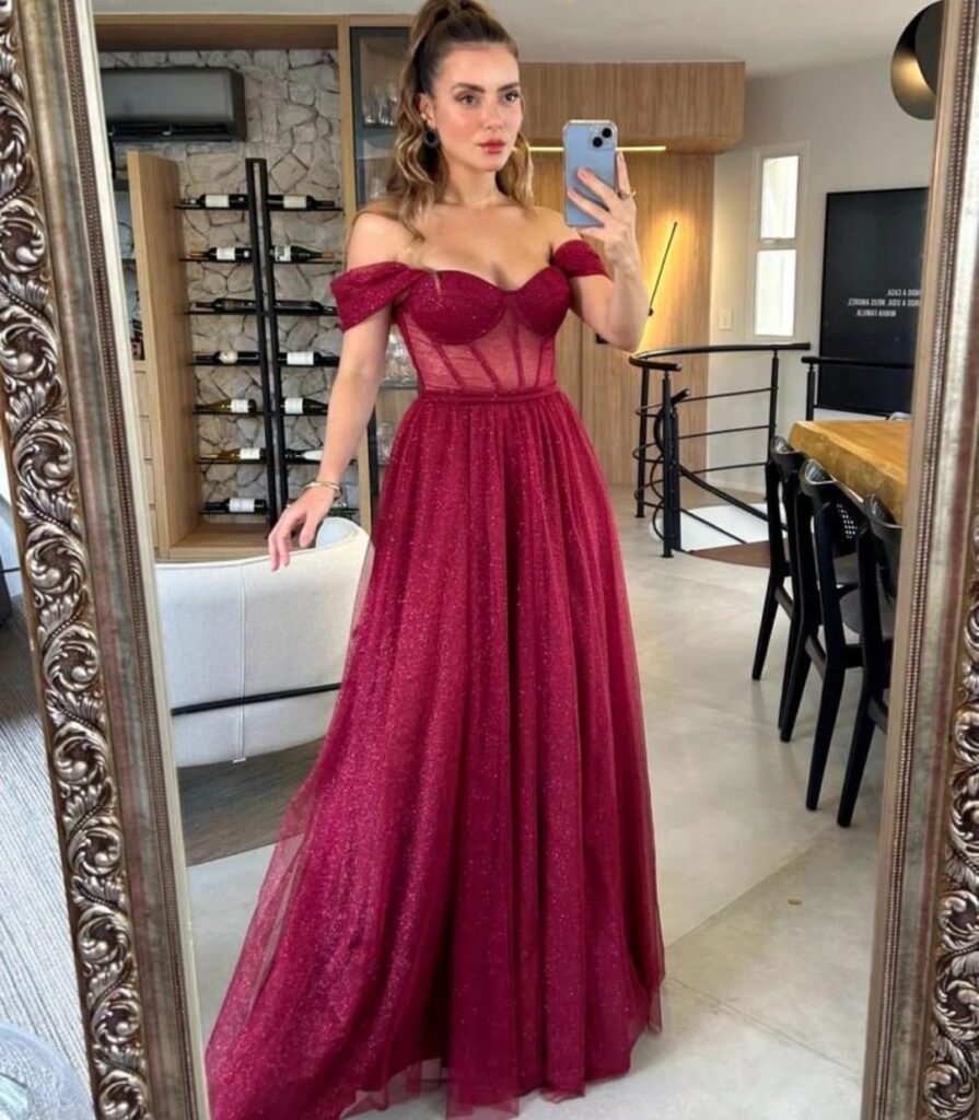 vestido vermelho de casamento