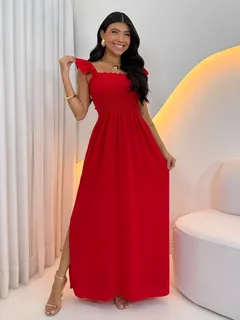 vestido vermelho marsala