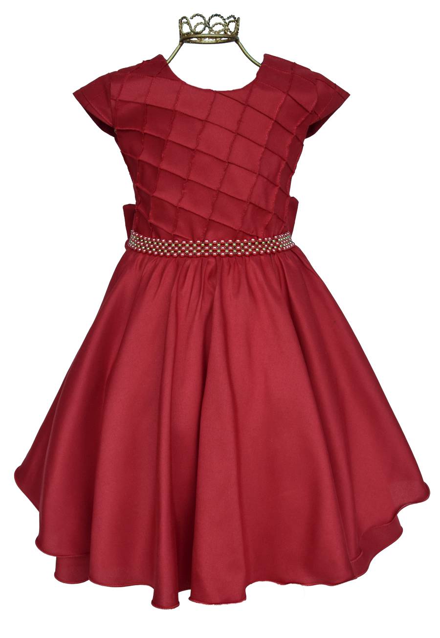 Tendências de moda infantil para o Natal: Vestidos vermelhos que encantam