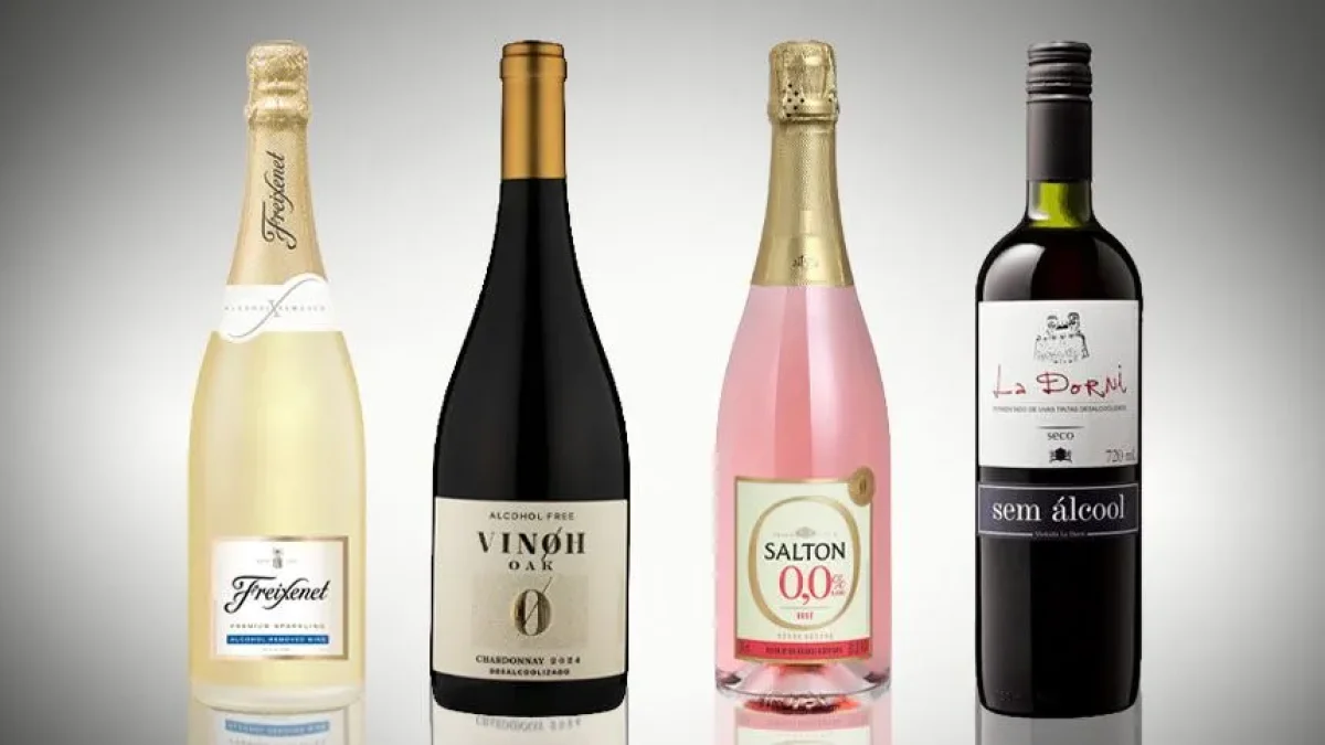 melhores marcas de vinho sem álcool