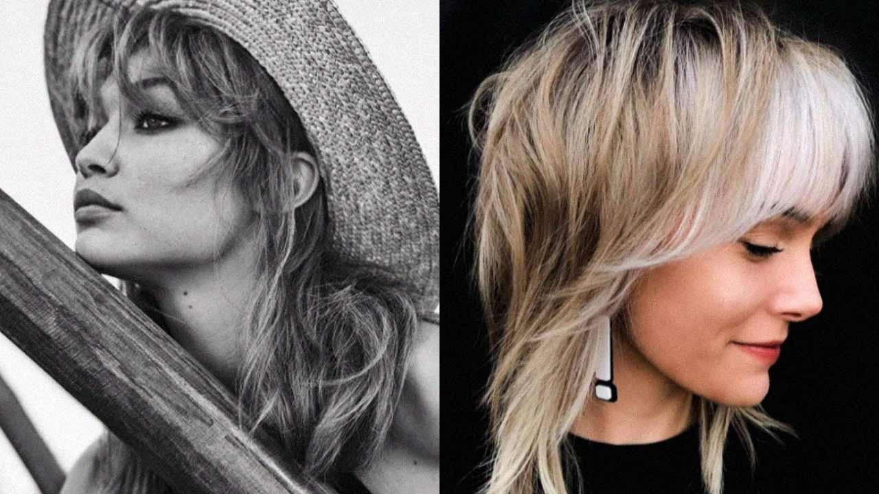 estilo shag mullet