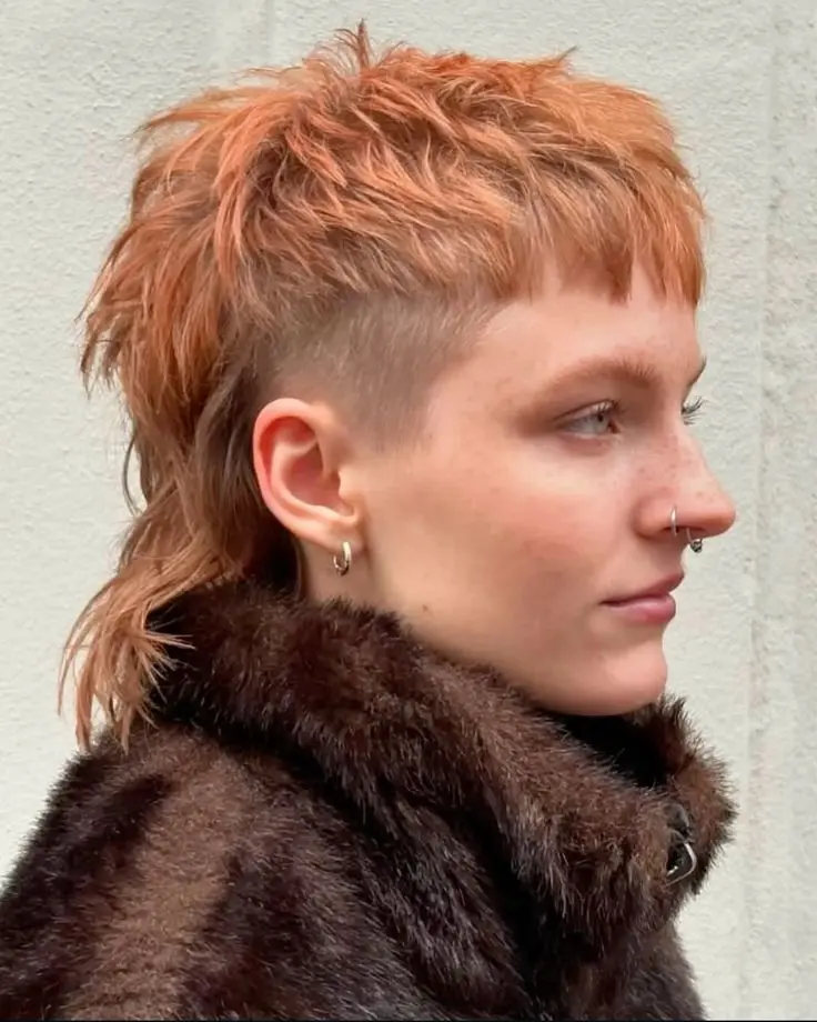 estilo shag mullet