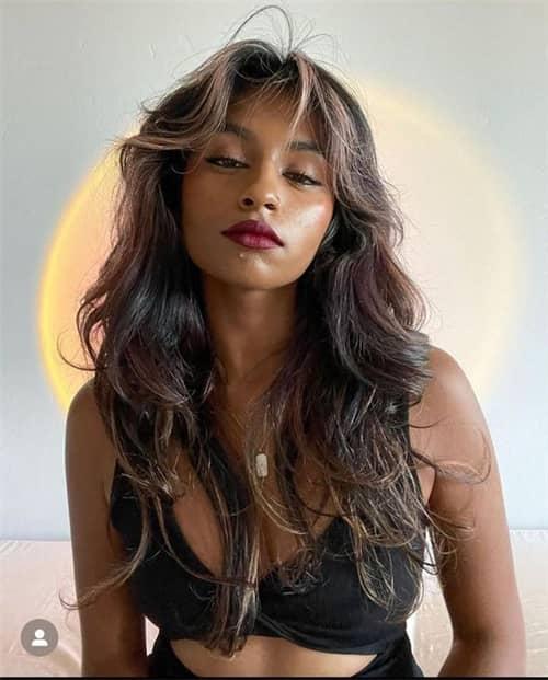 corte wolf cut camadas