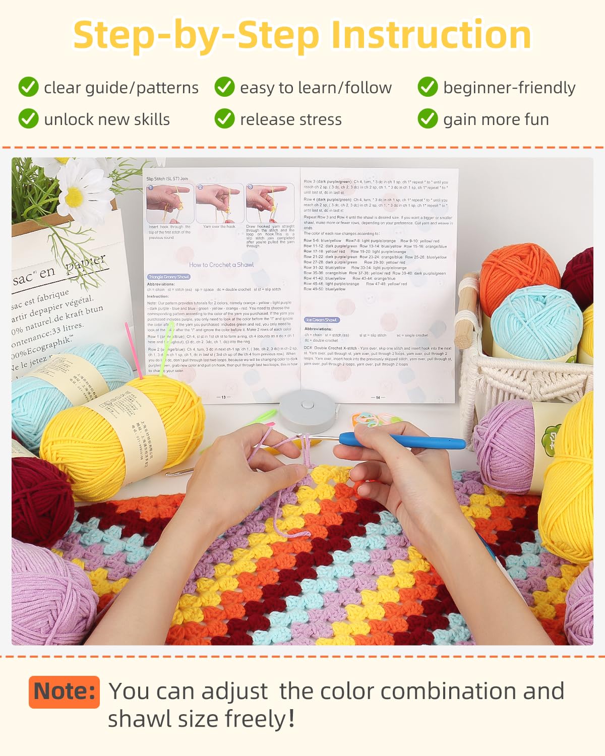 Pontos Essenciais de Crochê para Iniciantes: Aprenda os Básicos